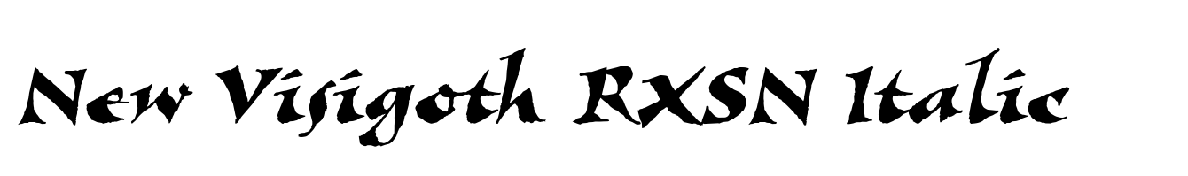 New Visigoth RXSN Italic